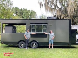 2021 8.5' x 22' BBQ Concession Trailer with Porch / Mobile Barbecue Rig.