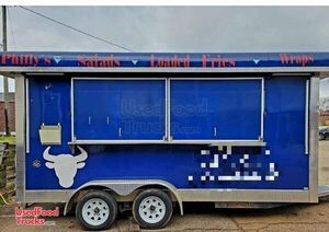 7' x 18' Mobile Kitchen Unit / Used Street Food Concession Trailer.