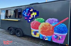 2024 8.5' x 18' Shaved Ice Trailer Snowball Concession Trailer w/ Bathroom