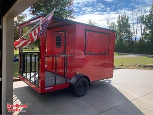 Brand New and Compact 2023 - 7' x 12' Freedom Concession Trailer with 4' Open Porch