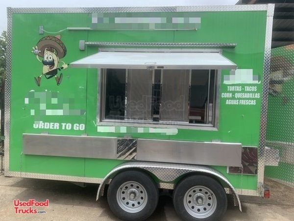2019 - 8' x 12' Loaded Mobile Kitchen Trailer Super Clean Food Concession