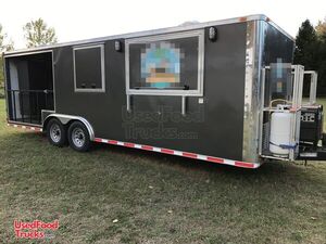 2015 - 8.5' x 24' BBQ Concession Trailer with Porch.