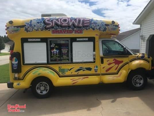 Turnkey 2015 Chevy Express 2500 Van Snowie Bus Shaved Ice Truck/Snowball Stand.