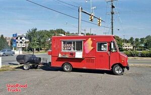 Ford F350 Diesel Food Truck w/ Towable Commercial BBQ Smoker.