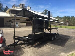 2014 Open Barbecue Smoker Tailgating Trailer / Used Mobile Barbecue Unit