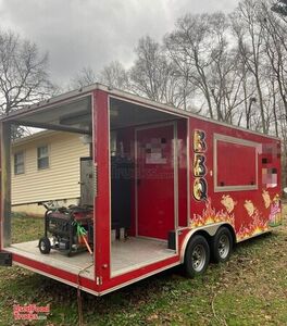 2018 Wow Cargo 8.5' x 20' Barbecue Concession Vending Trailer with Porch.