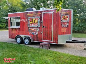 2022 Freedom 7' x 16' Fully Loaded Food Concession Trailer w/ 2023 Professional Kitchen
