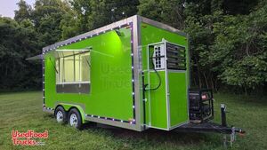 NEW 2024 - 8' x 16' Kitchen Food Concession Trailer with Pro-Fire System