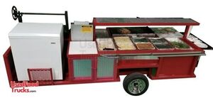 2018 4' x 11' Open BBQ / Food Trailer w/ Santa Maria Style Grill  Tailgating Trailer