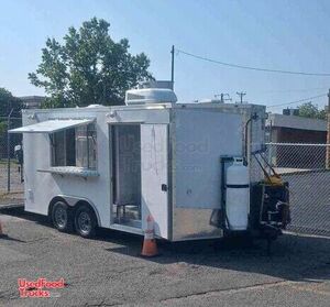 New - 2023 8' x 16' Kitchen Food Trailer | Food Concession Trailer.