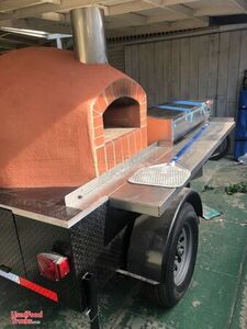 Lightly Used Wood-Fired Pizza Trailer / Brick Oven Pizza Trailer.