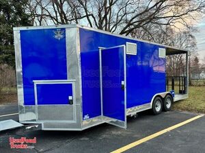 BRAND NEW 2023 - 8.5' x 22' Street Vending Food Concession Trailer with 8' Open Porch