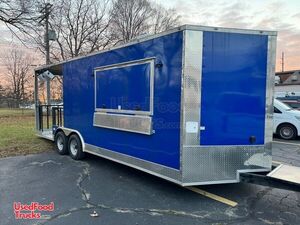 BRAND NEW 2023 - 8.5' x 22' Street Vending Food Concession Trailer with 8' Open Porch