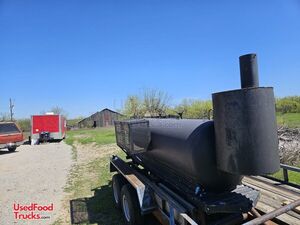 2017 20' Custom Made Smoker on Utility Trailer | Open BBQ Smoker Trailer