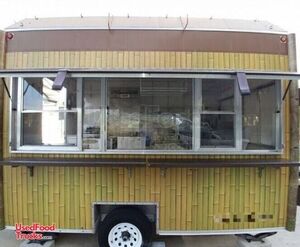 Tiki-Style 2007 - 8' x 13' Coffee Vending Concession Trailer / Mobile Cafe.