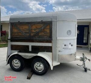 Renovated - 7' x 13' Two Horse Trailer Mobile Bar Concession Trailer