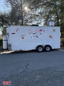 2022 7' x 16' Kitchen Food Concession Trailer with Pro Fire System