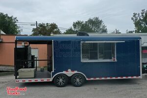 Lightly Used 2021 Cargo Craft 8' x 24' Barbecue Concession Trailer with Porch