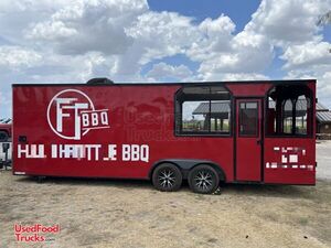 Very Clean 2018 - 8' x 24' Mobile BBQ Unit | Barbecue Food Trailer with Smoker and Porch