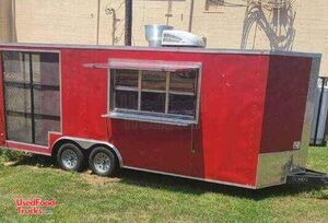 2018 - 8' x 20' Kitchen Food Concession Trailer with Screened Porch.