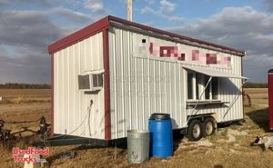 Very Clean 2016 7' x 24' Homebuilt Food Concession Trailer Condition.