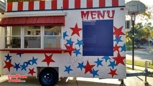 7' x 13.5' Shaved Ice / Food Concession Trailer.