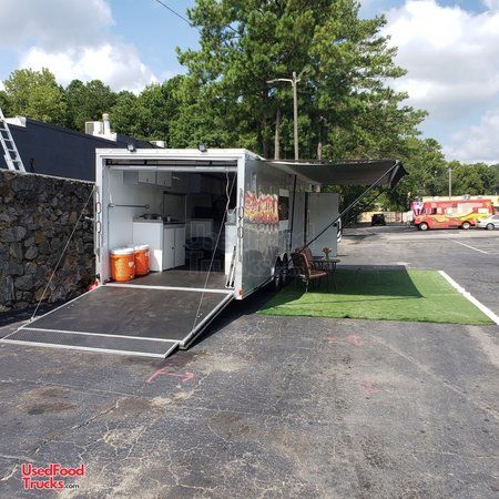 2019 8.5' x 28' Catering Food Concession Trailer w/ Pro Fire Suppression.