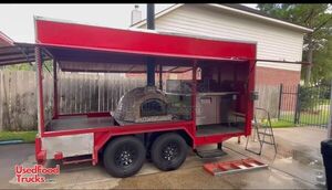 New - 8' x 14'  Wood Fired Pizza Trailer | Food Concession Trailer.