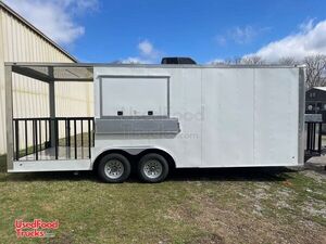 2022 Freedom 18' Like-New Kitchen Concession Trailer with Porch and Warranty.