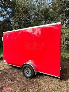 NEW - 6' x 12' Empty Concession Trailer | Mobile Street Vending Unit