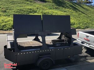 6.5' x 16' Open BBQ Smoker Tailgating Trailer / Mobile Barbecue Smoker Unit
