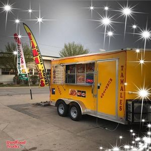 2018 Aluminum 7' x 14' Freedom Food Concession Trailer / Clean Mobile Kitchen.