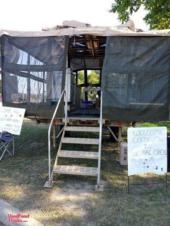Ready to Serve 16' Army Field Mobile Kitchen Concession Trailer.