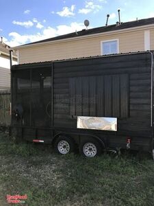 Used Barbecue Concession Trailer with Porch / Mobile BBQ Business