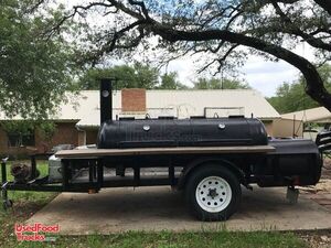 Super Neat Open BBQ Smoker Tailgating Trailer/Used Mobile BBQ Pit