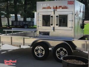 Ready to Work Southern Pride Open Barbecue Smoker Tailgating Trailer