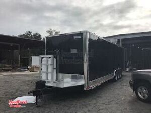 2018 - 8.5' x 35' BBQ and kitchen Food Trailer with Porch and Bathroom