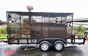 8' x 16' Custom Built Barbecue Smoker | Mobile Barbecue Trailer