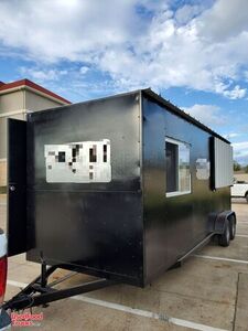 2021 Lightly Used 20' Barbecue Concession Trailer with Porch / Mobile BBQ Rig.