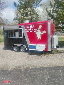 2016 8' x 16' Kitchen Food Concession Trailer with Fire Suppression System