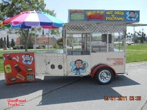 6.5' x 15'  All Stainless Hot Dog Cart Trailer