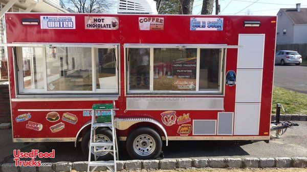 Terrific Fully Loaded 2017 7' x 16' Custom Built Food Concession Trailer.