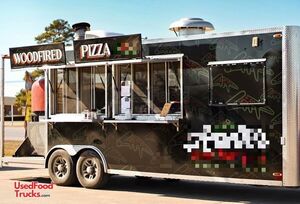 Turnkey Business - 2020 8.5' x 20' Quality Cargo Wood Fired Pizza Concession Trailer