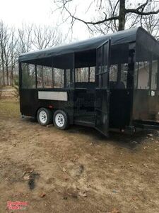 Like New BBQ Pit/ 18' Mobile Barbecue Concession Trailer with Smoker.