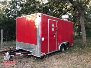 2015 - 8.5' x 14' Covered Wagon Mobile Kitchen Food Concession Trailer