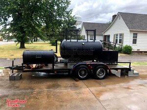 18' Open Barbecue Smoker Trailer / Mobile BBQ Tailgating Trailer