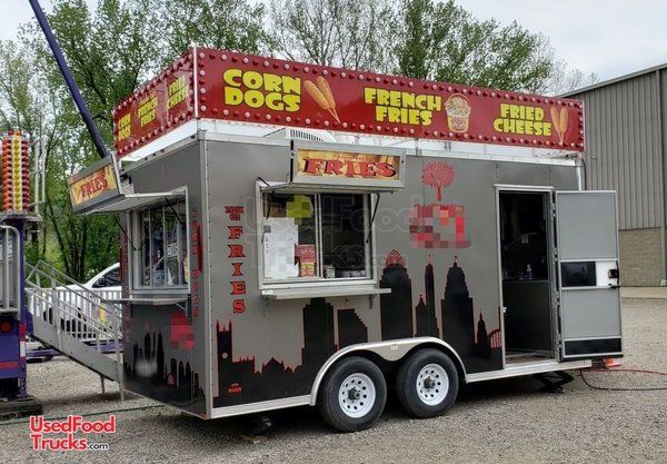 Super Clean Lightly Used 2019 8.5' x 16' Food Concession Trailer