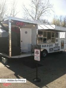 2010 - 8.5' x 24' BBQ Concession Trailer with Smoker &amp; Porch