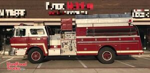 Used 1984 Mack Fire Truck Mobile Smoothies and Beverage Unit.
