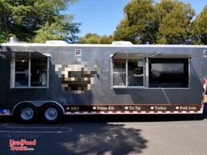 2015 8.5' x 38' BBQ + Food Concession Trailer / Used Mobile Food Unit.